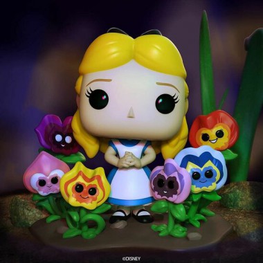 FIGURA POP DISNEY ALICIA EN EL PAIS DE LAS MARAVILLAS 70TH ALICE WITH FLOWERS