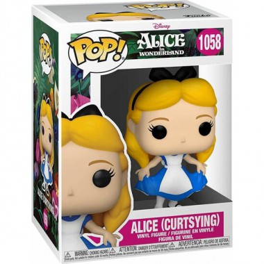 FIGURA POP DISNEY ALICIA EN EL PAIS DE LAS MARAVILLAS 70TH ALICE CURTSYING