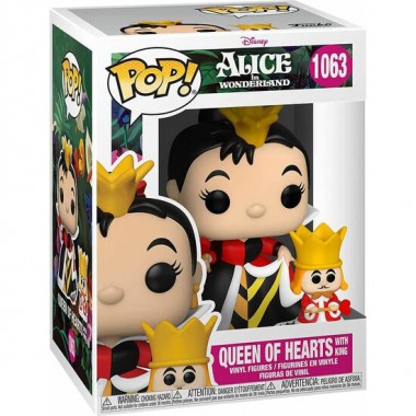 FIGURA POP DISNEY ALICIA EN EL PAIS DE LAS MARAVILLAS QUEEN WITH KING