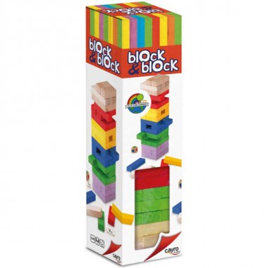 BLOCKBLOCK MADERA COLORES 54 PZAS