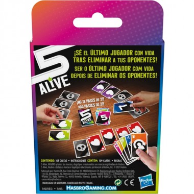 HASBRO JUEGOS CARTAS FIVE ALIVE +8