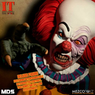 FIGURA MDS DELUXE PENNYWISE STEPHEN KING IT 1990 15CM