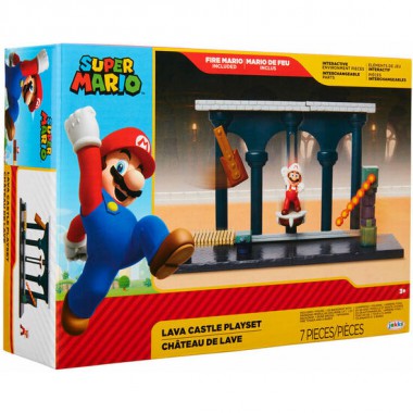 PLAYSET CASTILLO DE LAVA SUPER MARIO NINTENDO