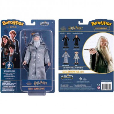 FIGURA MALEABLE BENDYFIGS DUMBLEDORE CON VARITA HARRY POTTER 19CM