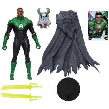 FIGURA JOHN STEWART GREEN LANTERN MULTIVERSE DC COMICS 18CM