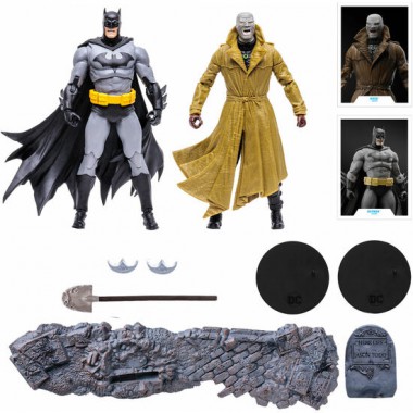 BLISTER 2 FIGURAS BATMAN VS HUS MULIVERSE DC COMICS 17CM