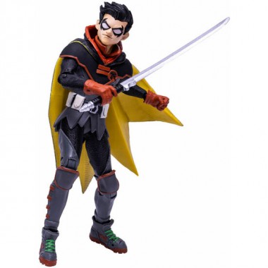 FIGURA ROBIN DAMIAN WAYNE MULTIVERSE DC COMICS 18CM