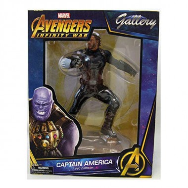 ESTATUA CAPITAN AMERICA VENGADORES AVENGERS 3 MARVEL 23CM