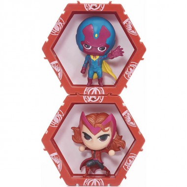 SET FIGURAS LED WOW! POD VISION + SCARLET MARVEL