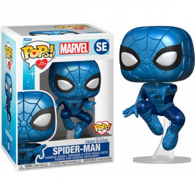 FIGURA POP MARVEL MAKE A WISH SPIDERMAN METALLIC