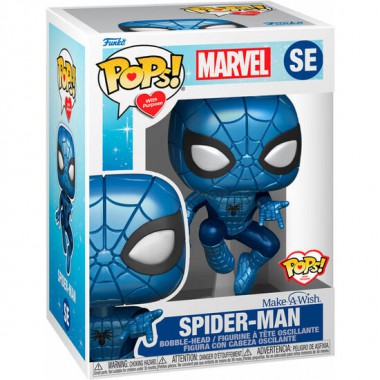 FIGURA POP MARVEL MAKE A WISH SPIDERMAN METALLIC