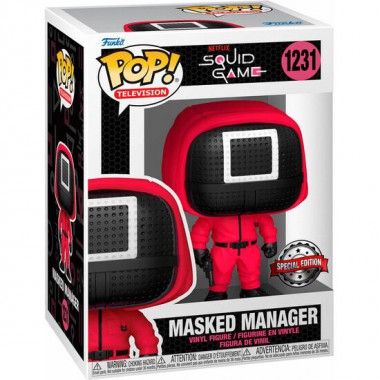 FIGURA POP EL JUEGO DEL CALAMAR MASKED MANAGER EXCLUSIVE