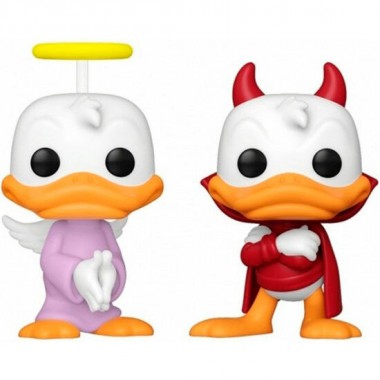 BLISTER 2 FIGURAS POP DISNEY DONALD DUCK - DONALD ANGEL & DEVIL EXCLUSIVE