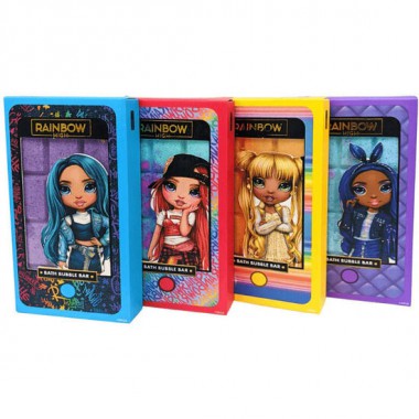 EXPOSITOR 12 TABLETAS BURBUJAS DE BAÑO RAINBOW HIGH