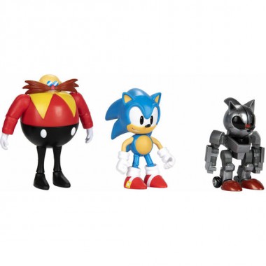 BLISTER 3 FIGURAS 30TH ANNIVERSARY SONIC THE HEDGEHOG 10CM