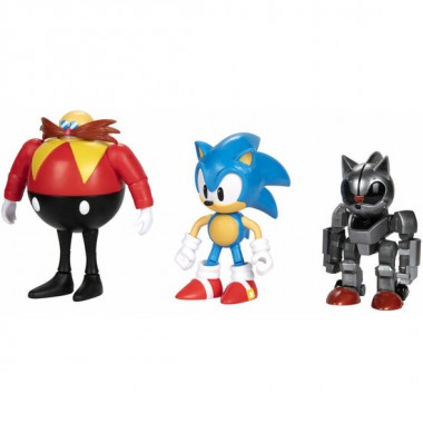 BLISTER 3 FIGURAS 30TH ANNIVERSARY SONIC THE HEDGEHOG 10CM