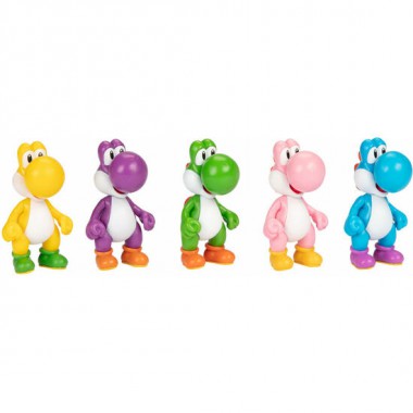 BLISTER 5 FIGURAS YOSHI SUPER MARIO BROS 6,5CM