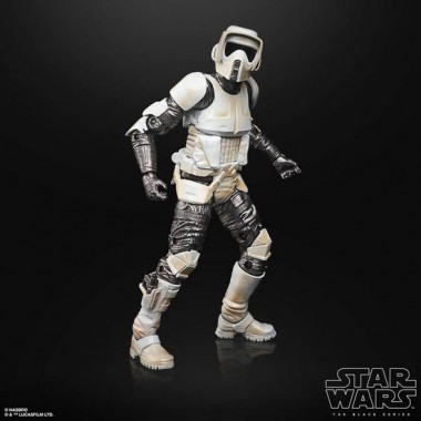 FIGURA SCOUT TROOPER CARBONIZED BLACK SERIES STAR WARS 15CM