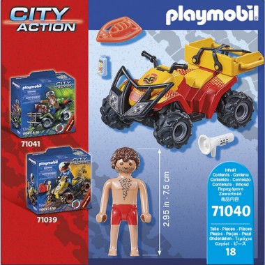 PLAYMOBIL CITY ACTION QUAD DE RESCATE