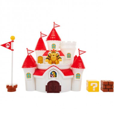 PLAYSET MUSHROOM KINGDOM CASTLE MARIO BROS NINTENDO