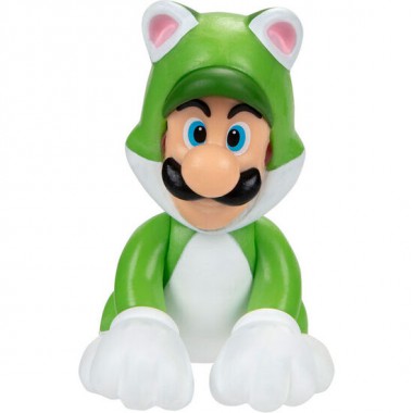 FIGURA LUIGI FELINO SUPER MARIO NINTENDO 6,5CM