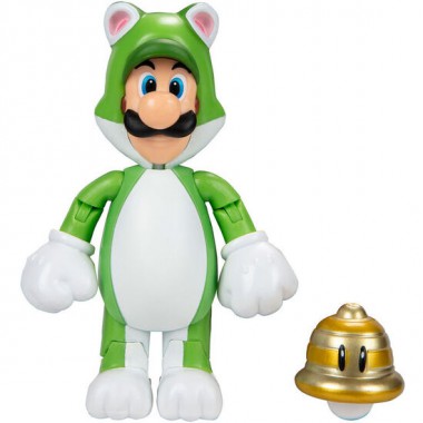 FIGURA LUIGI FELINO SUPER MARIO NINTENDO 10CM