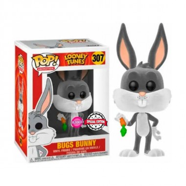 FIGURA POP LOONEY TUNES BUGS BUNNY FLOCKED EXCLUSIVE