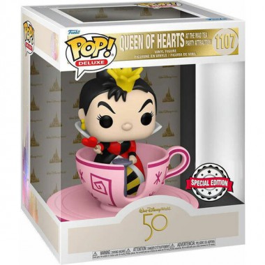 FIGURA POP WALT DISNEY WORLD 50TH QUEEN OF HEARTS IN TECUP EXCLUSIVE