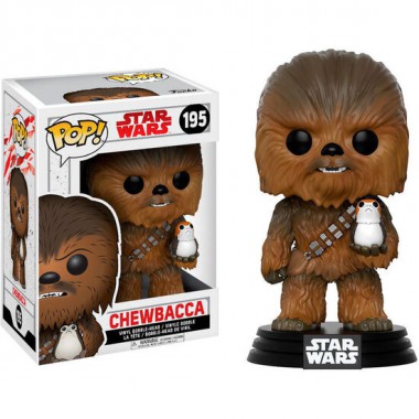 FIGURA POP STAR WARS CHEWBACCA WITH PORG