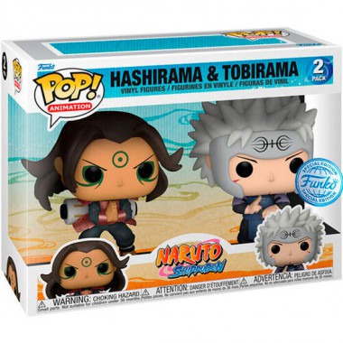 BLISTER 2 FIGURAS POP NARUTO SHIPPUDEN HASHIRAMA & TOBIRAMA