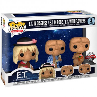 BLISTER 3 FIGURAS POP E.T EL EXTRATERRESTRE EXCLUSIVE