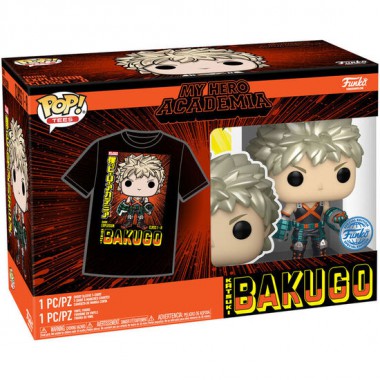 SET FIGURA POP & TEE MY HERO ACADEMIA KATSUKI EXCLUSIVE