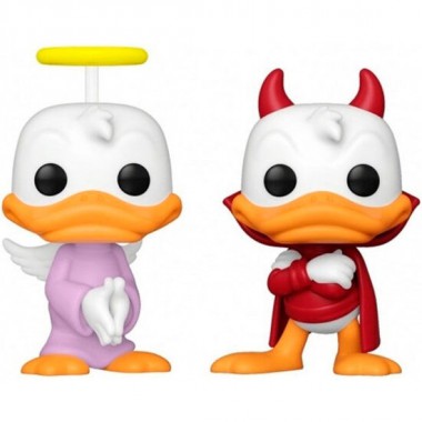 BLISTER 2 FIGURAS POP DISNEY DONALD DUCK - DONALD ANGEL & DEVIL EXCLUSIVE