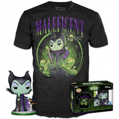 SET FIGURA POP & TEE DISNEY VILLANAS MALEFICA EXCLUSIVE