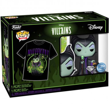 SET FIGURA POP & TEE DISNEY VILLANAS MALEFICA EXCLUSIVE