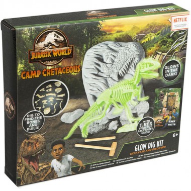 KIT EXCAVACION BRILLANTE CAMP CRETACEAOUS JURASSIC WORLD