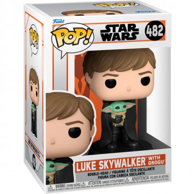 FIGURA POP STAR WARS MANDALORIAN LUKE WITH CHILD