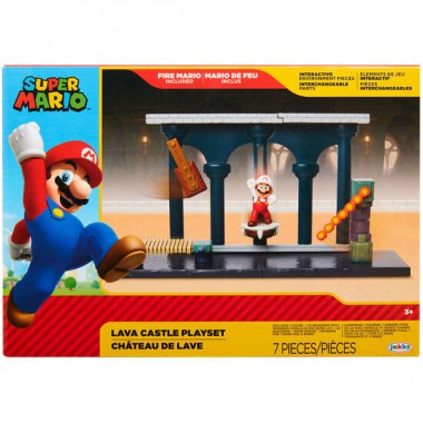 PLAYSET CASTILLO DE LAVA SUPER MARIO NINTENDO