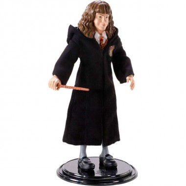 FIGURA MALEABLE BENDYFIGS HERMIONE CON VARITA HARRY POTTER 19CM