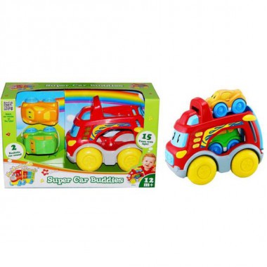 CAMION PORTA 2 COCHES LUZ & SONIDO