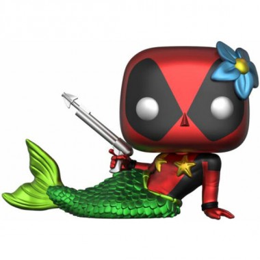 SET FIGURA POP & TEE MARVEL DEADPOOL MERMAID EXCLUSIVE