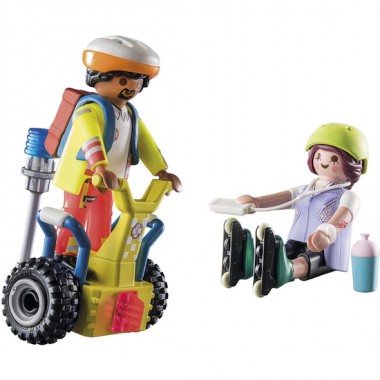 PLAYMOBIL CITY LIFE STARTER PACK RESCATE BALANCE RACER