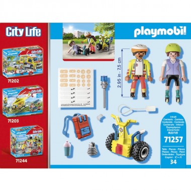 PLAYMOBIL CITY LIFE STARTER PACK RESCATE BALANCE RACER