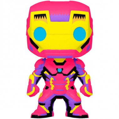 FIGURA POP MARVEL IRON MAN BLACK LIGHT EXCLUSIVE