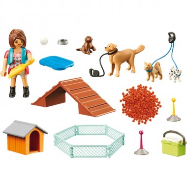 PLAYMOBIL CITY LIFE SET ENTRENADORPERROS