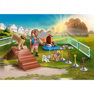 PLAYMOBIL CITY LIFE SET ENTRENADORPERROS