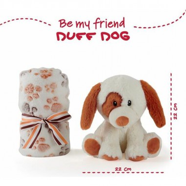 PELUCHE + MANTA SUAVE PERRITO DUFF 22CM