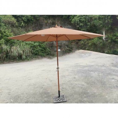 PARASOL 3 MTS.POLYESTER TUBO MADERA