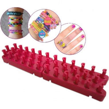 TELAR SOPORTE P/HACER PULSERAS 25X5-3COL