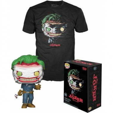 SET FIGURA POP & TEE DC COMICS THE JOKER EXCLUSIVE M